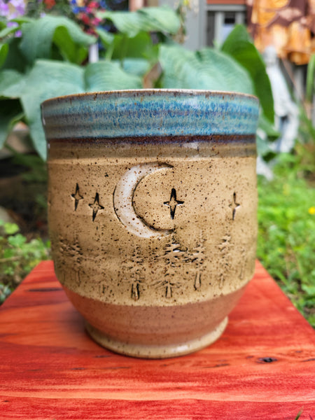Moon and Stars Utensil Holder by Liz Butler