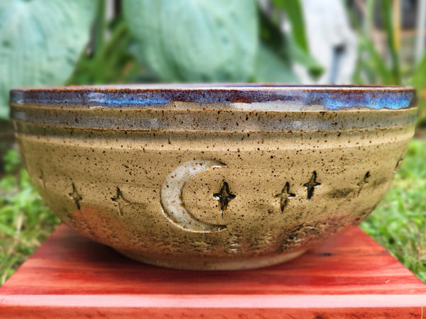 Large Moon and Stars Bowl by Liz Butler