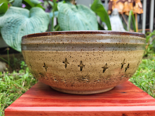 Large Moon and Stars Bowl by Liz Butler