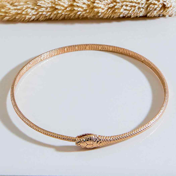 Bronze Ouroboros Bangle Bracelet