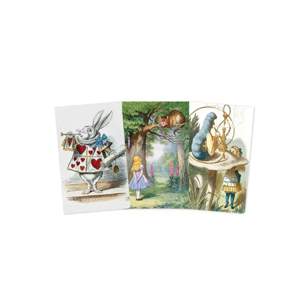Alice In Wonderland Set of 3 Mini Notebooks