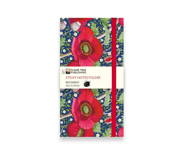 Bex Parkin: Red Poppies Sticky Notes Folder