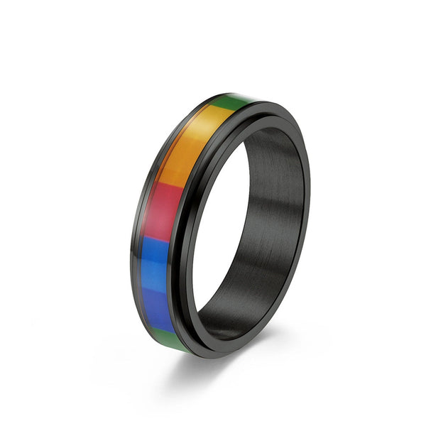 Rainbow LGBTQ Fidget Ring