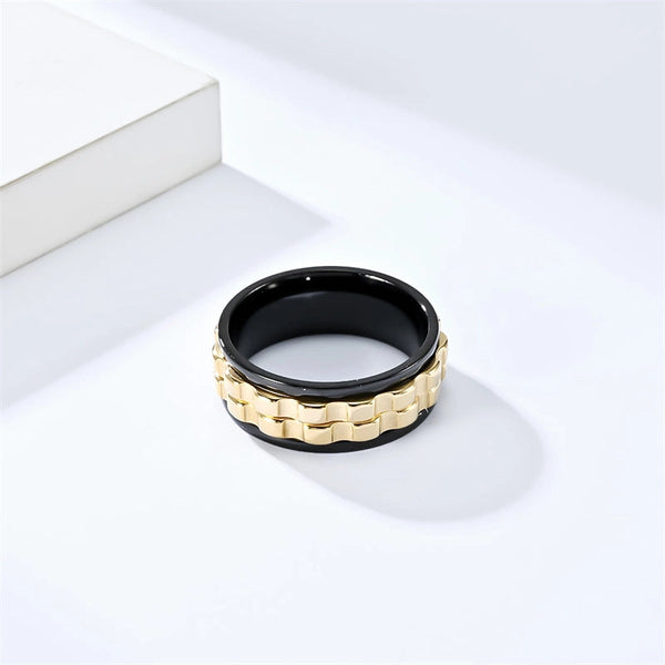 Cogwheel Fidget Spinner Band Rings