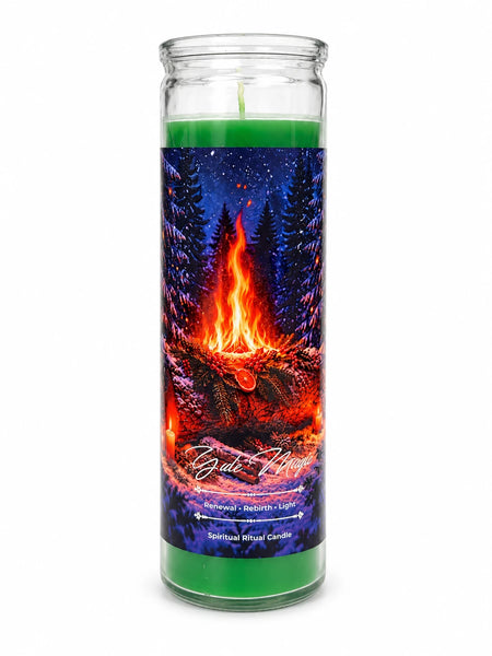 Yule Magic Spiritual Ritual Jar Candle