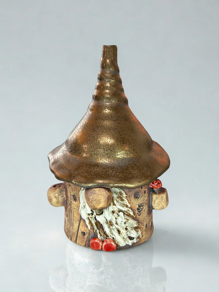 Golden Glaze Gnome by Liz Butler