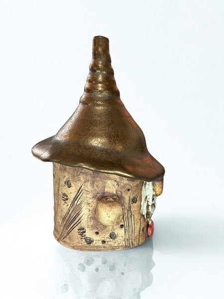 Golden Glaze Gnome by Liz Butler