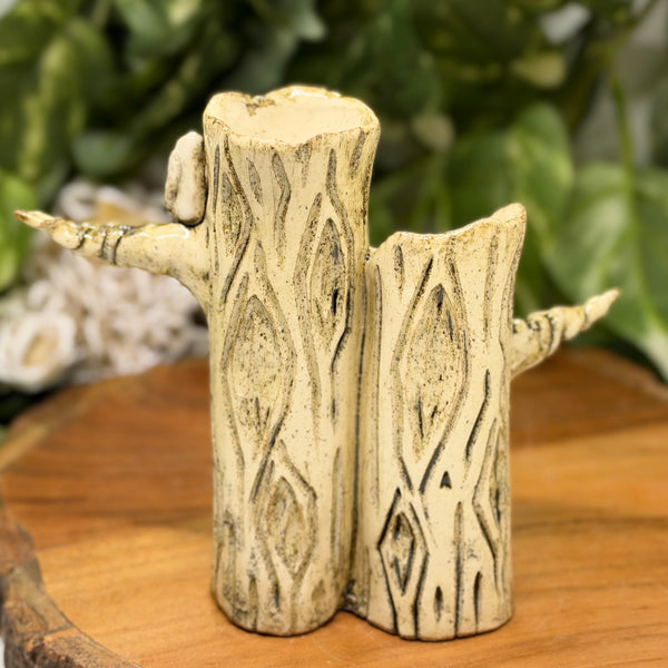Perched Owl Tree Vase by Liz Butler