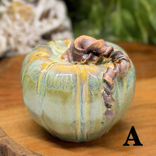 Small Green & Teal Pumpkins by Liz Butler