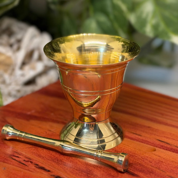 Brass Mortar & Pestle
