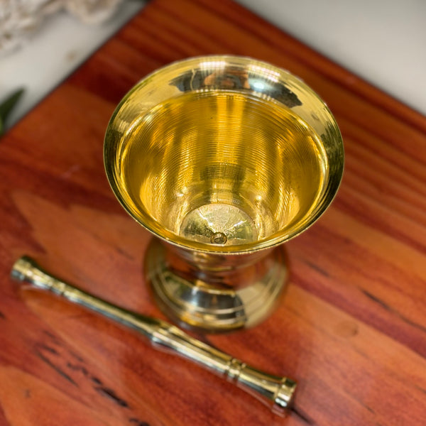 Brass Mortar & Pestle