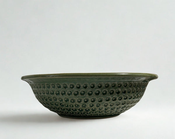 Large Green Fern Bowl by Liz Butler
