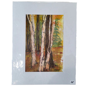 9"x12" Birch Doodles by Marcia Nickols