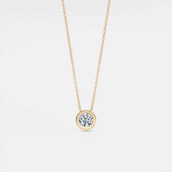 Round Moissanite Pendant Necklace
