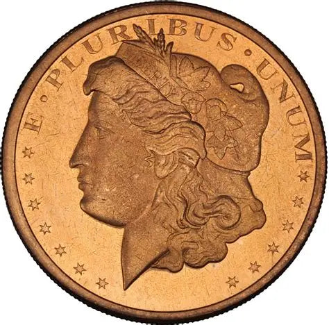 Unites States Design 1 oz Pure .999 Copper Round Bullion Coin in Capsule