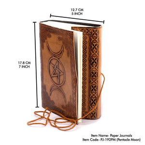 Pentacle Moon Leather Journal