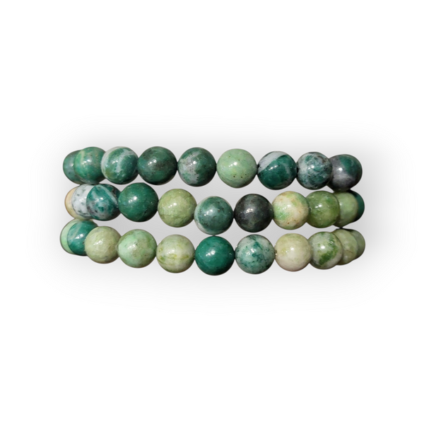 Qinghai Jade Elastic Bracelet