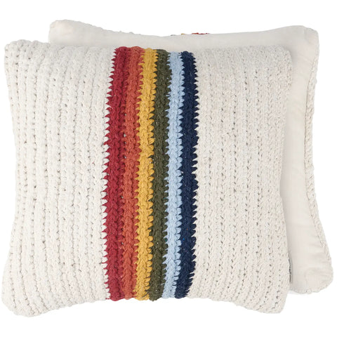 Rainbow Stripe Pillow