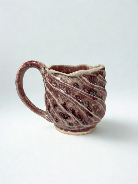 Maroon Swirl Mug - Liz Butler