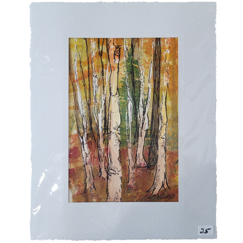 9"x12" Birch Doodles by Marcia Nickols