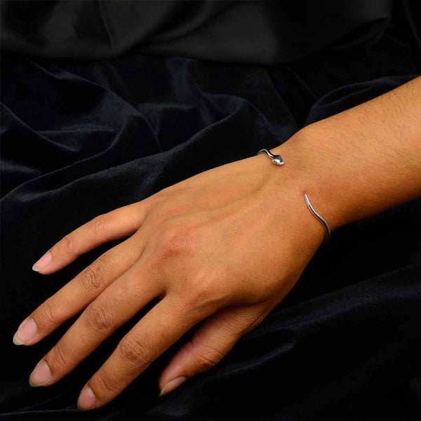 Sterling Silver Adjustable Snake Bracelet