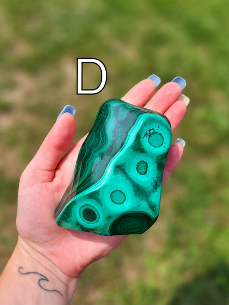 Polished Malachite Freeforms