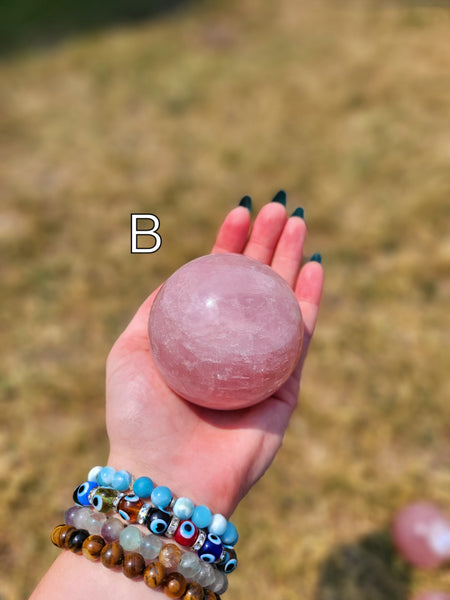 Rose Quartz Spheres