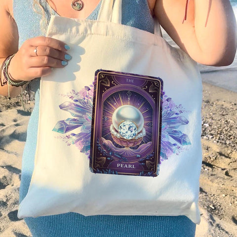 The Pearl Tarot Canvas Bag