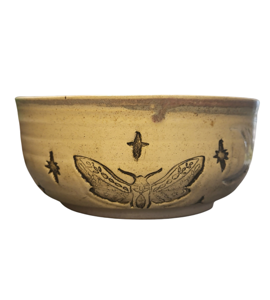 Moth Bowl w/ Moon and Stars by Liz Butler