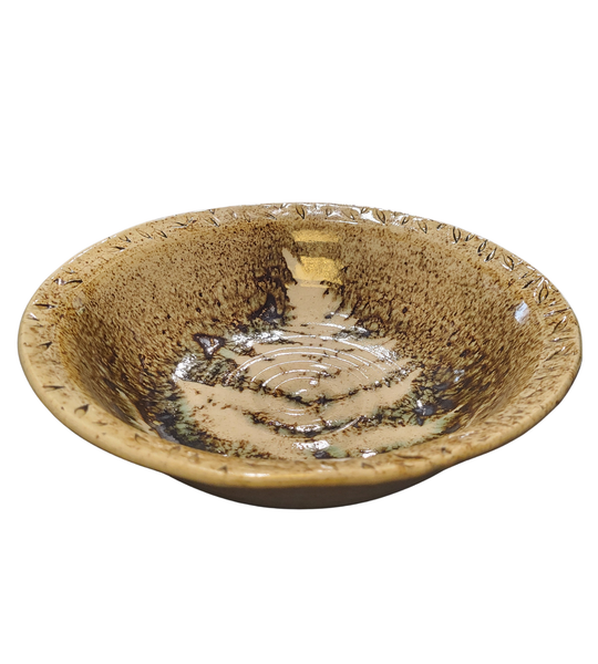 Fern dishes - Beige and Brown by Liz Butler