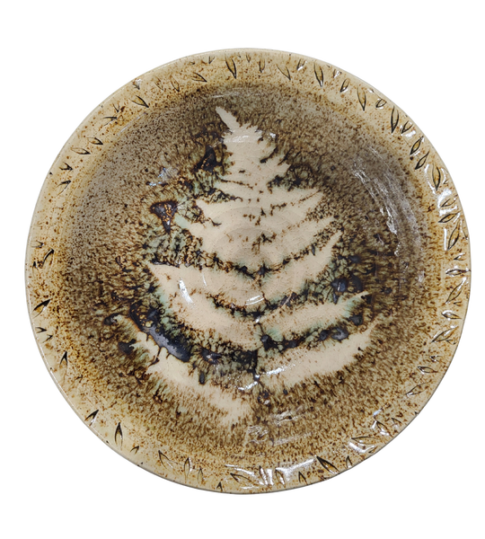 Fern dishes - Beige and Brown by Liz Butler