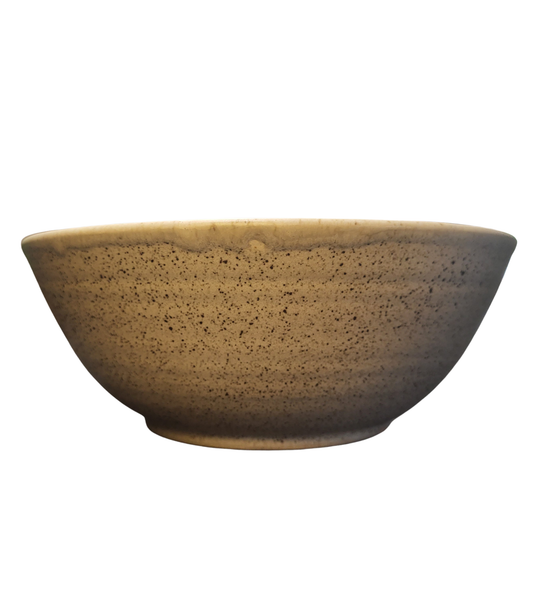 Large Fern Bowl - Beige and Brown by Liz Butler