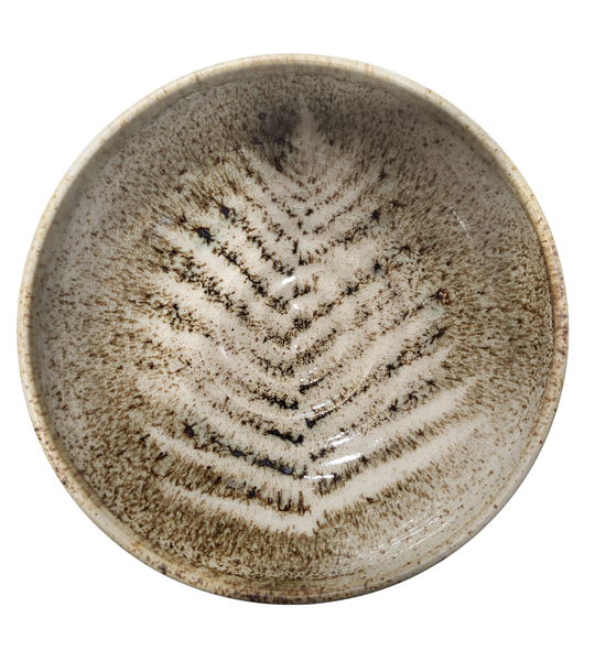 Fern Bowl - Beige and Brown by Liz Butler