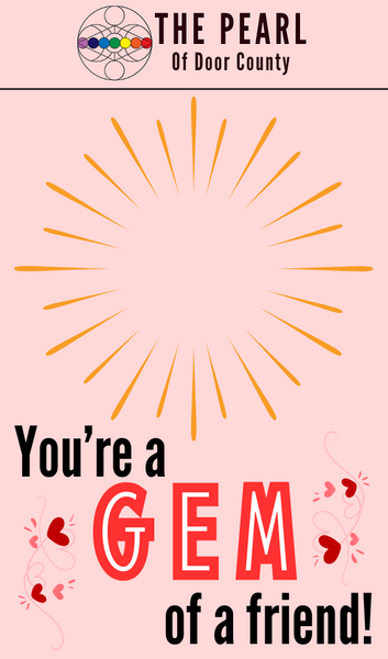 Valentine's Crystal Heart Cards
