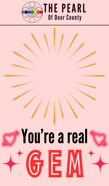 Valentine's Crystal Heart Cards