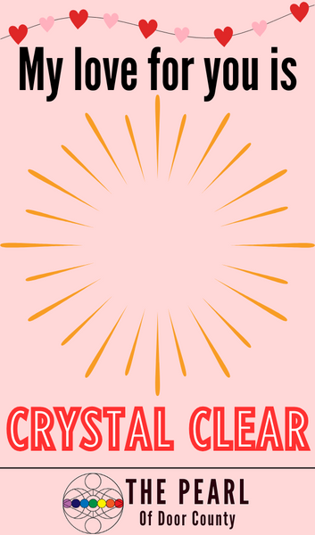 Valentine's Crystal Heart Cards