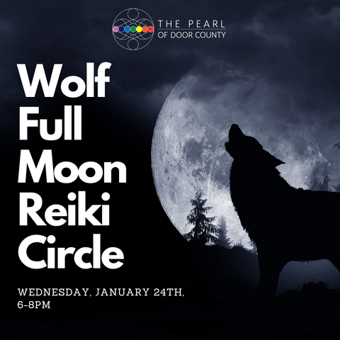 Wolf Full Moon Community Reiki Circle Wednesday, January 24th, 2024