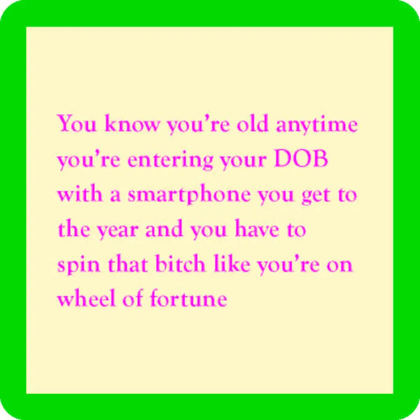 Date of Birth Coaster