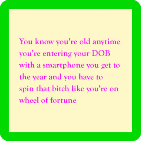 Date of Birth Coaster