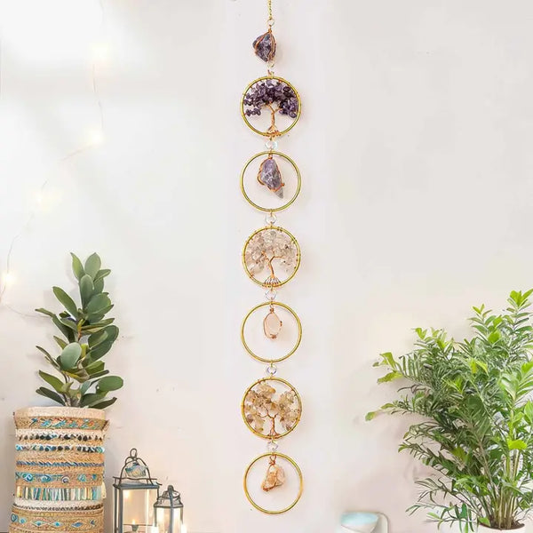Chakra Gemstone Wall Hanging Sun Catcher