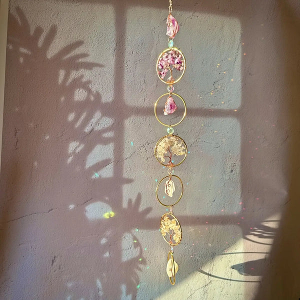 Chakra Gemstone Wall Hanging Sun Catcher
