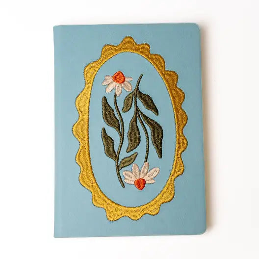 Daisy Frame Hardbound Embroidered Notebook