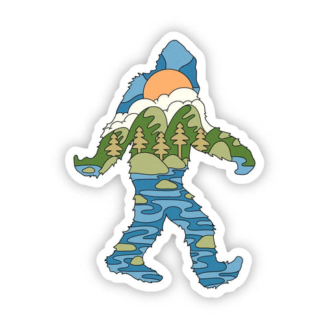 Outdoors Big Foot Sticker