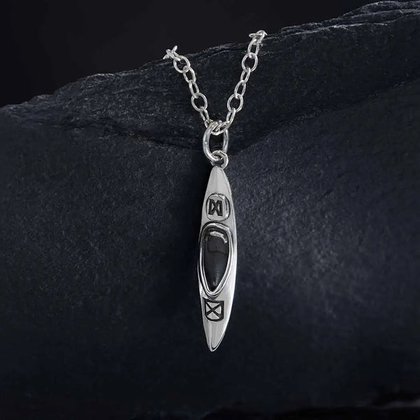 Sterling Silver Kayak Necklace