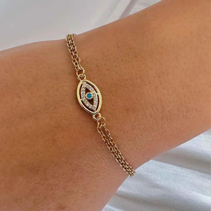 Dainty Evil Eye Bracelet