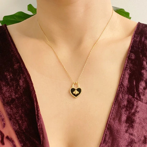 Bee Heartful Necklace - Ellison + Young