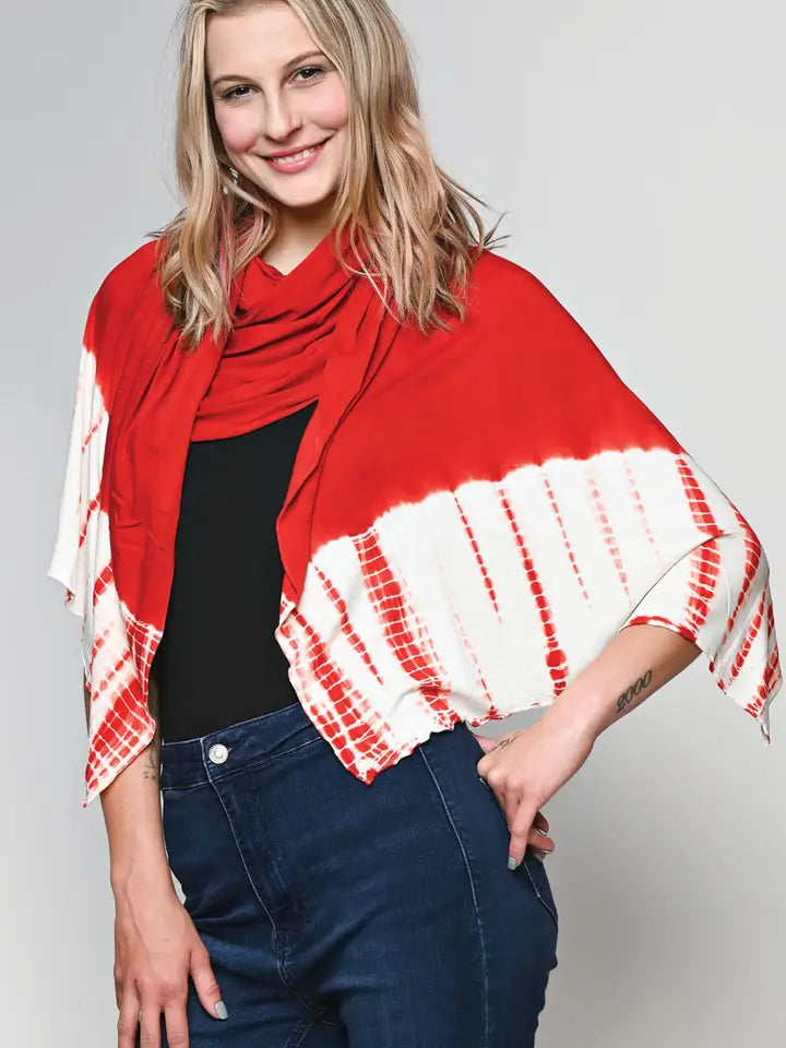 Shibori Knit Wrap