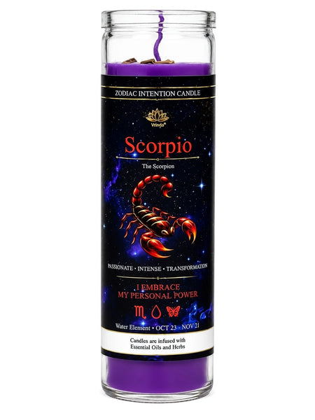 Zodiac Intention Candle: Scorpio - The Scorpion
