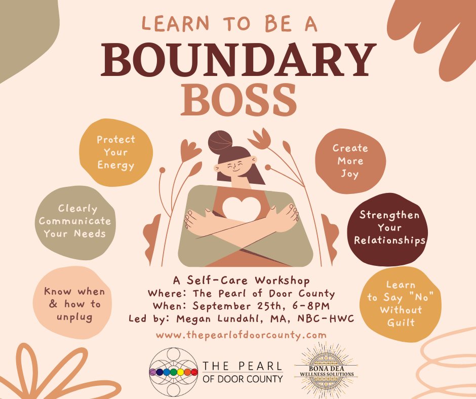 Boundary Boss - A Workshop on How to Use 'Protection' - Wednesday, September 25th, 6-8