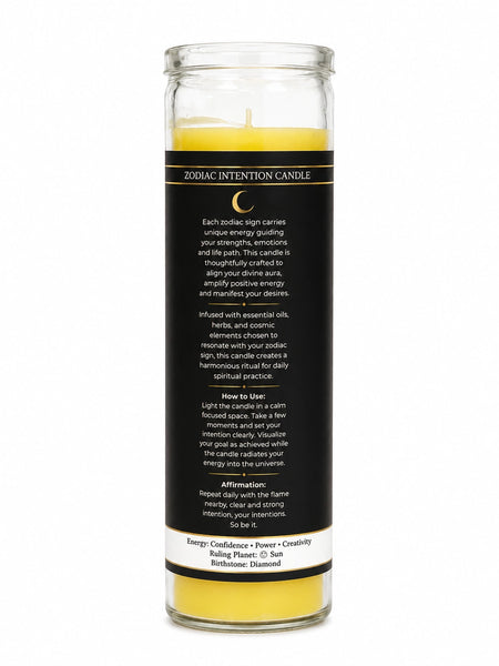 Zodiac Intention Candle: Leo - The Lion